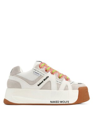 Naked Wolfe Badslippers Sneakers Heren Wit | OAY975WM