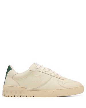 Naked Wolfe Categorie-R Leren Sneakers Heren Beige Groen | MRH2282BK