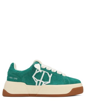 Naked Wolfe Kray Hairy Cow Suede Sneakers Heren Groen | ABK1948CK