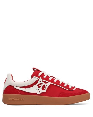 Naked Wolfe Palm Nylon Sneakers Heren Rood | YSV721VX