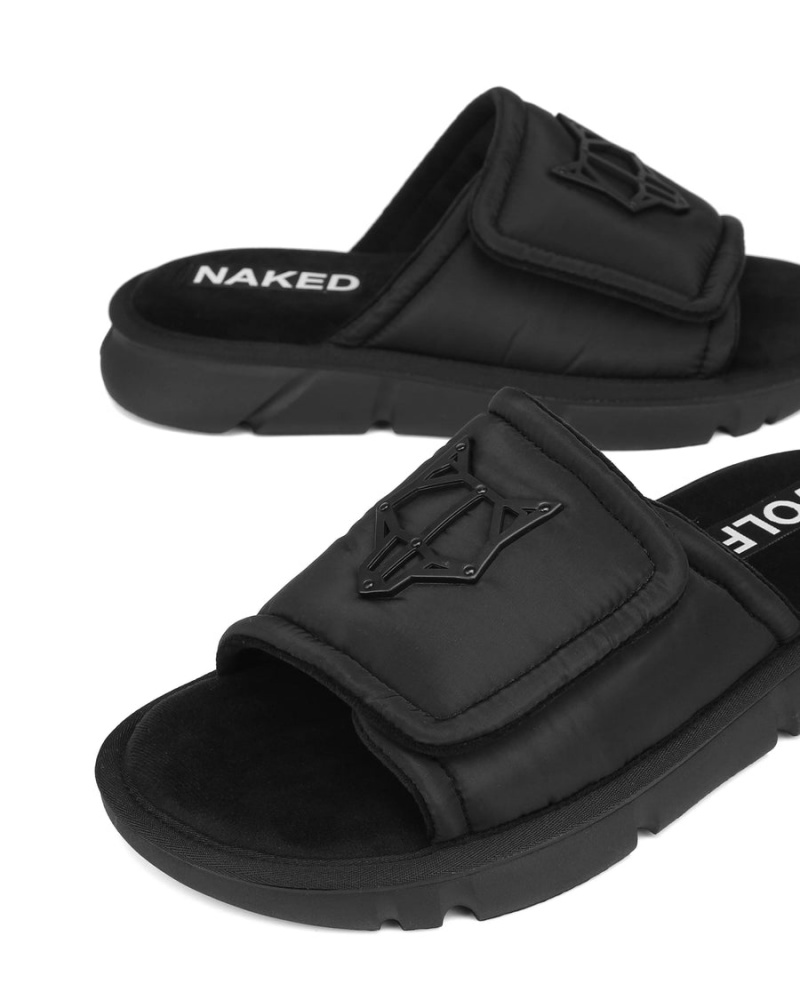 Naked Wolfe Alaska Badeslippers Heren Zwart | IFL5950OA