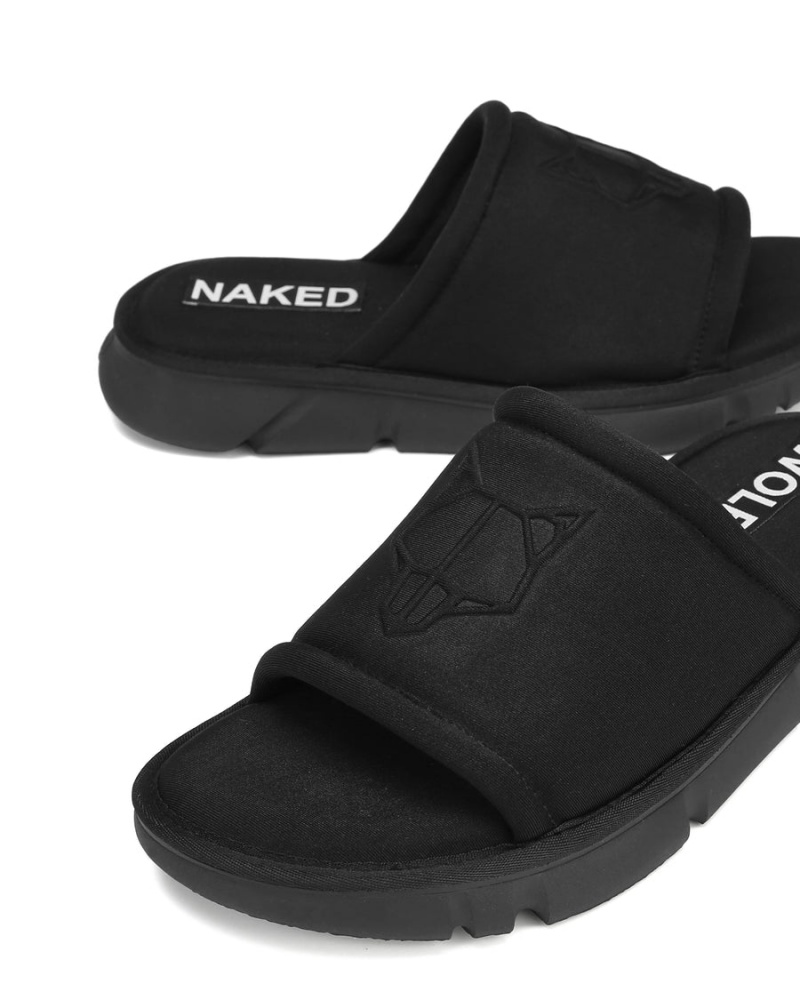 Naked Wolfe Arizona Badeslippers Heren Zwart | VPG8939AY