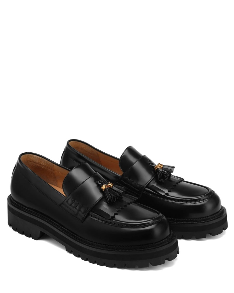 Naked Wolfe Banter Box Leren Loafers Heren Zwart | OMS3070AN