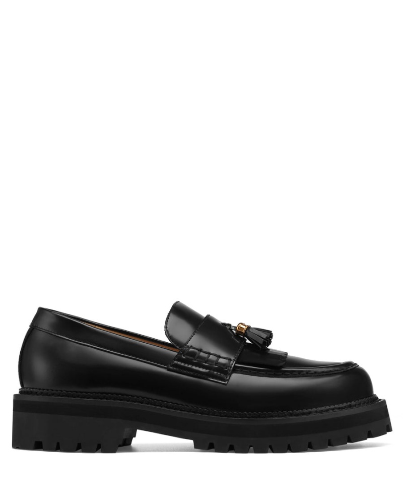 Naked Wolfe Banter Box Leren Loafers Heren Zwart | OMS3070AN