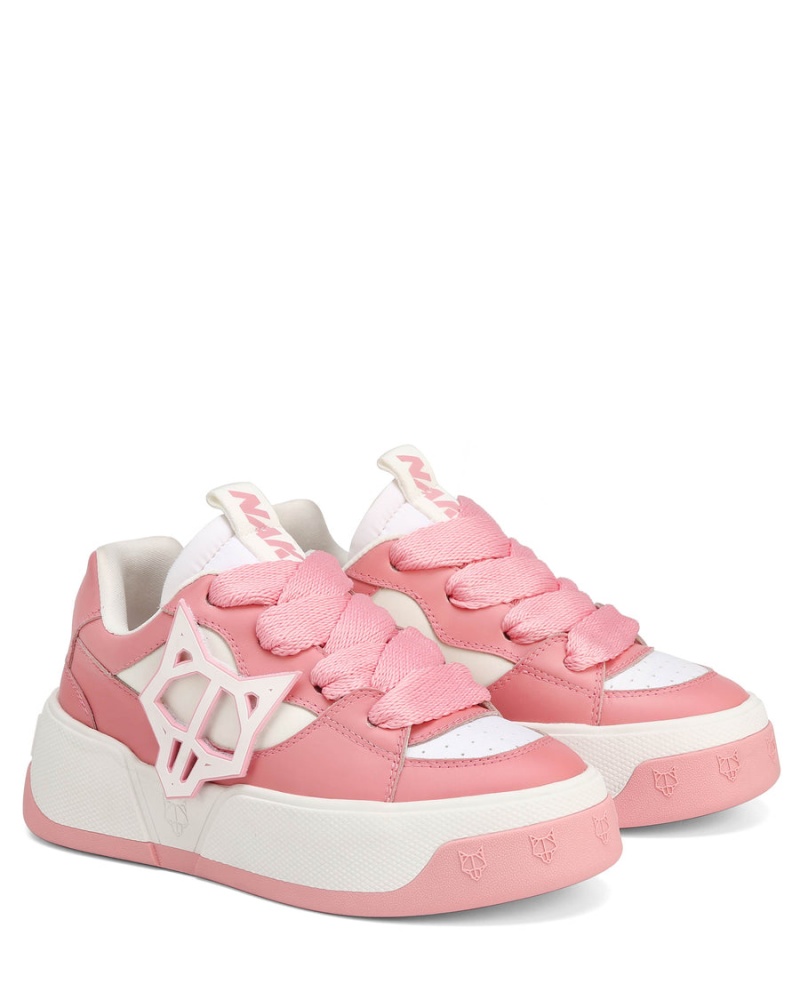 Naked Wolfe City Baby Sneakers Dames Roze Wit | MQW3155SL