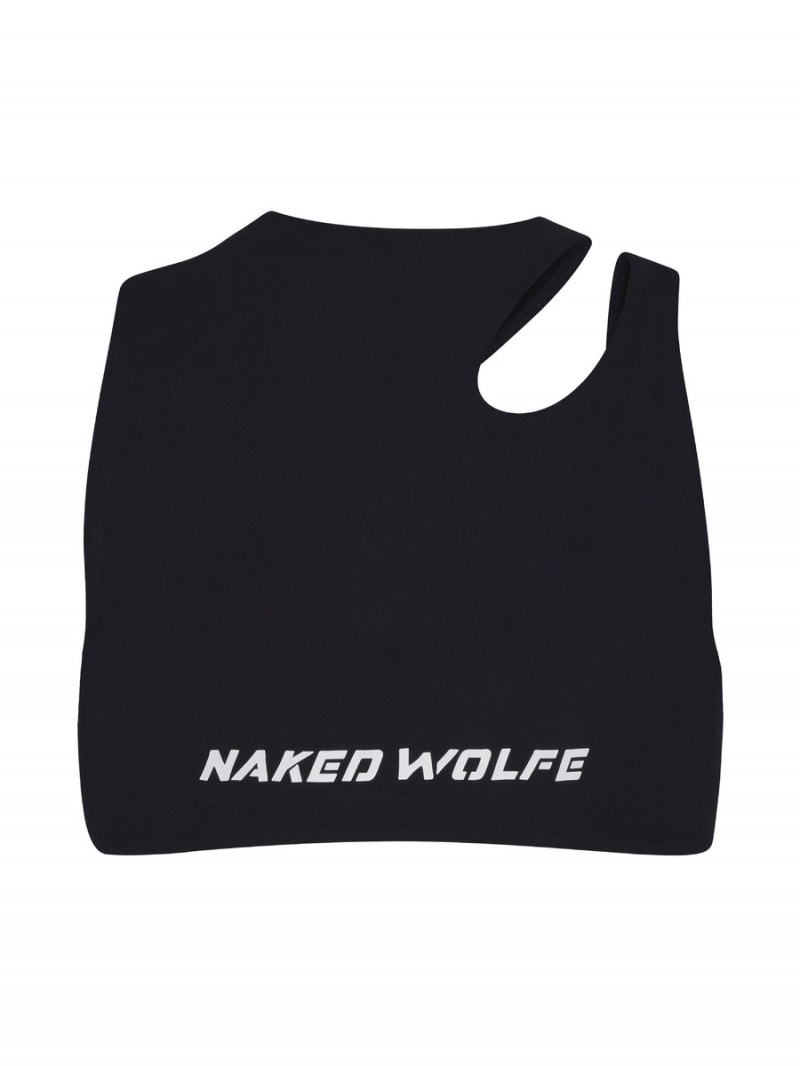 Naked Wolfe Cut Out Bijgesneden Tops Dames Zwart | GLA577YU