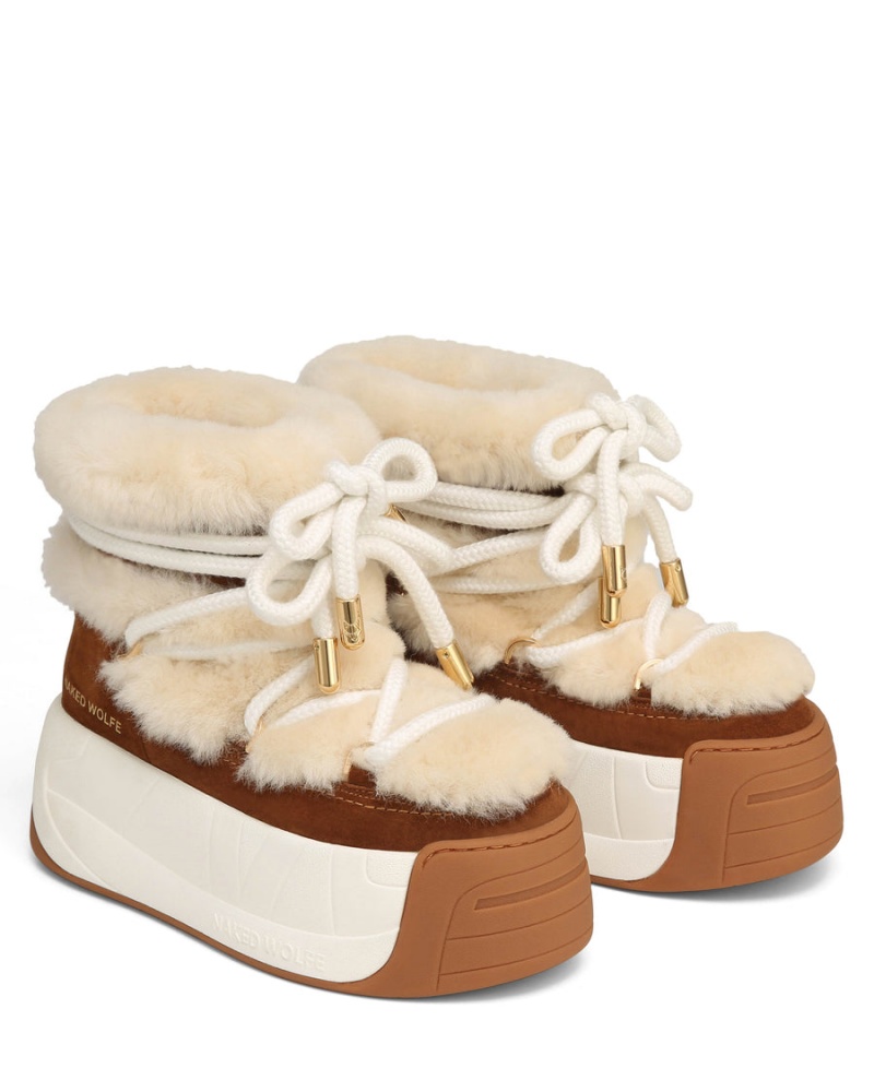 Naked Wolfe Darling Cow Suede Laarzen Dames Bruin | LSN5817VE