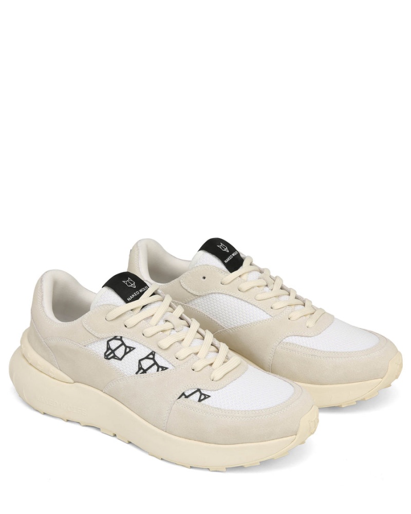 Naked Wolfe Dart Suede Sneakers Heren Grijs Wit | LMM5657HE