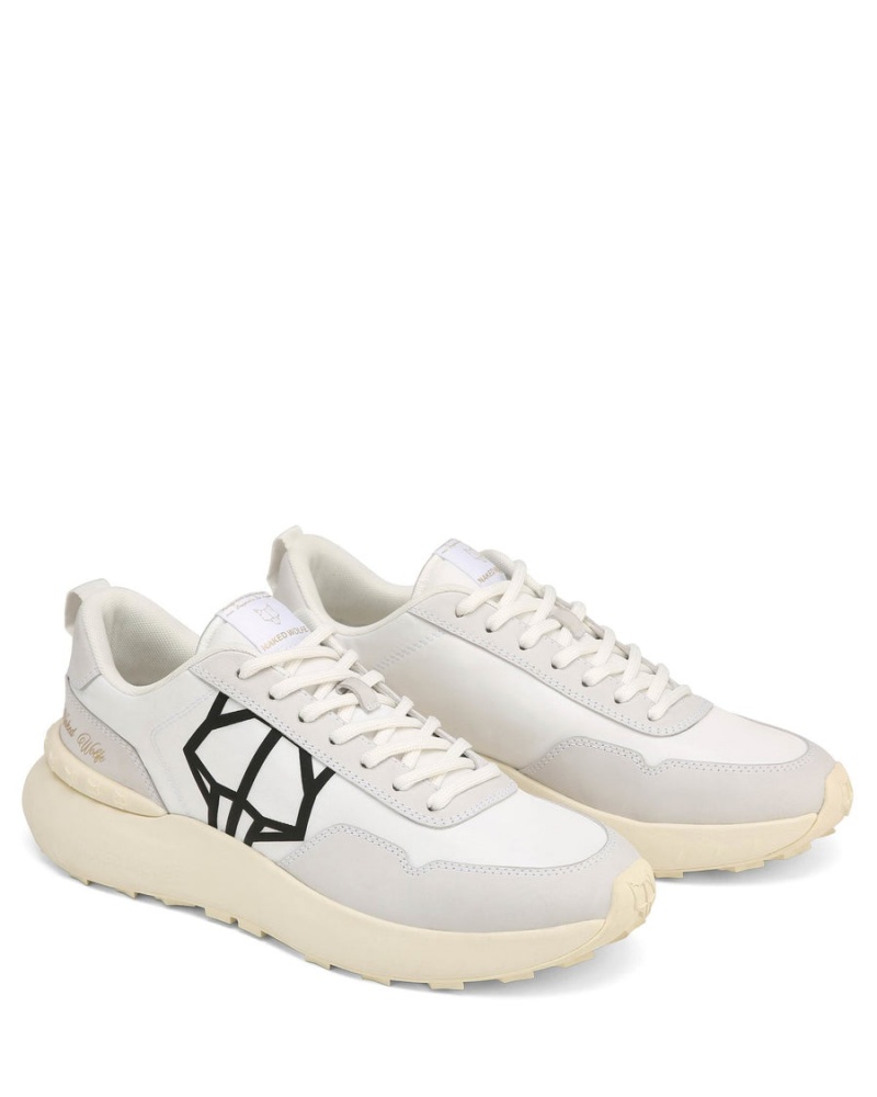 Naked Wolfe Doubt Nylon Sneakers Heren Wit | TXU4274LF