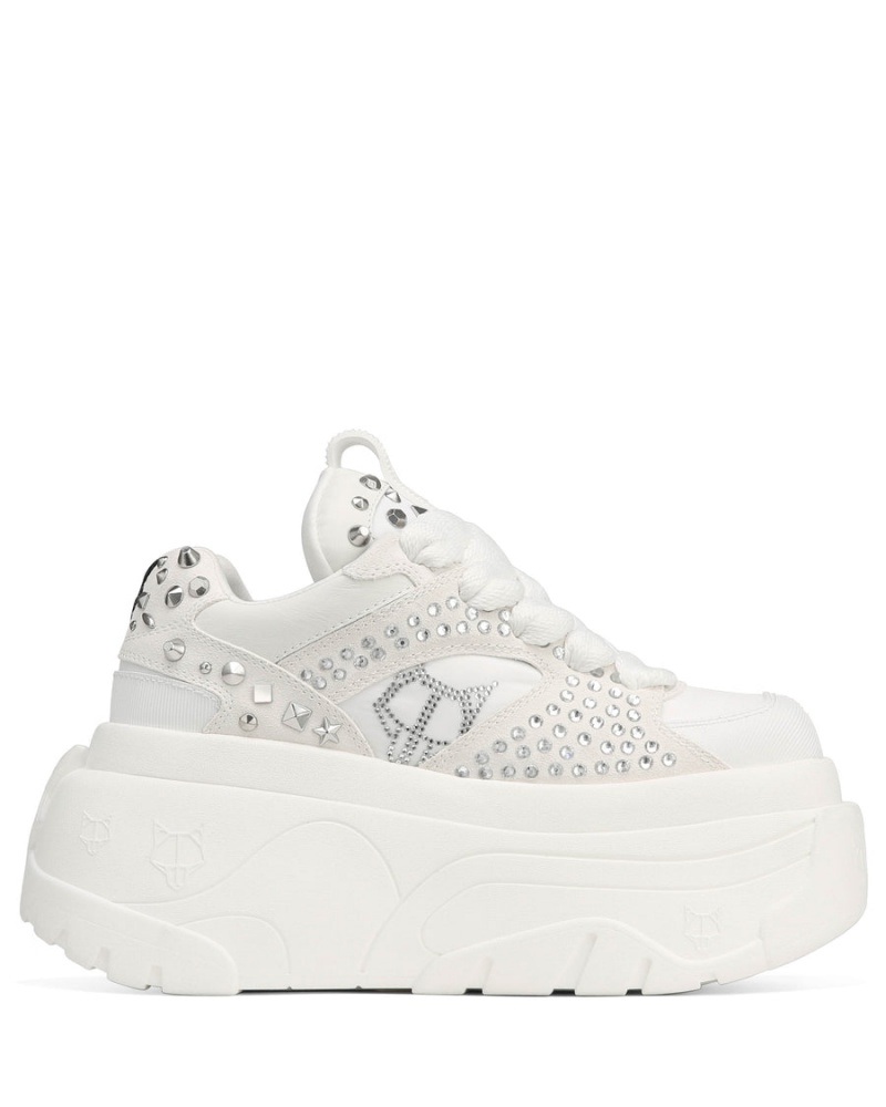 Naked Wolfe Fantasy Diamonds Sneakers Dames Wit | JZI5871IZ