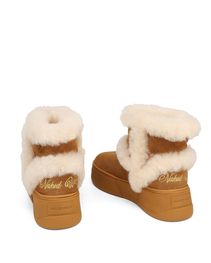 Naked Wolfe K-01 Shearling Laarzen Heren Bruin | ZLU8891VL