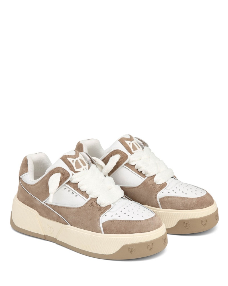 Naked Wolfe Kash Suede Sneakers Heren Grijs Bruin Wit | FWO8430ZN