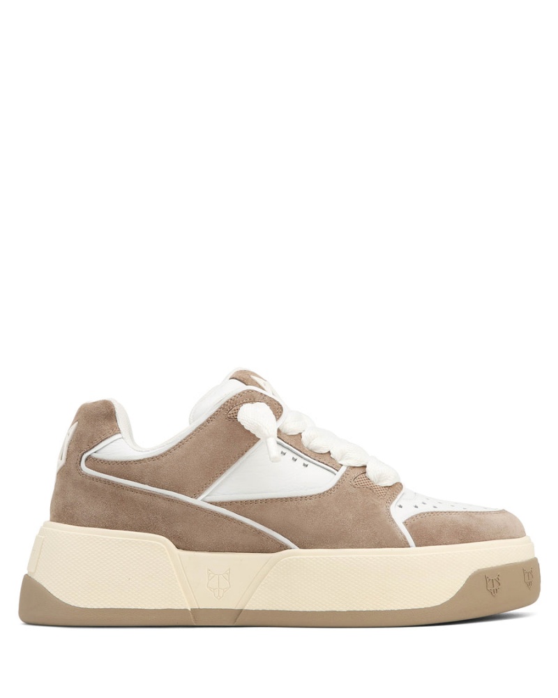 Naked Wolfe Kash Suede Sneakers Heren Grijs Bruin Wit | FWO8430ZN