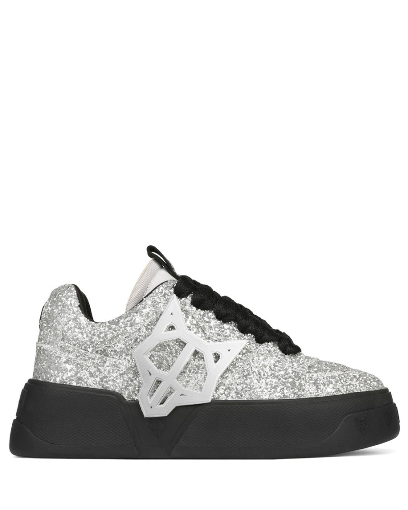 Naked Wolfe Kosa Sneakers Heren Zilver Zwart | RVD9669SF