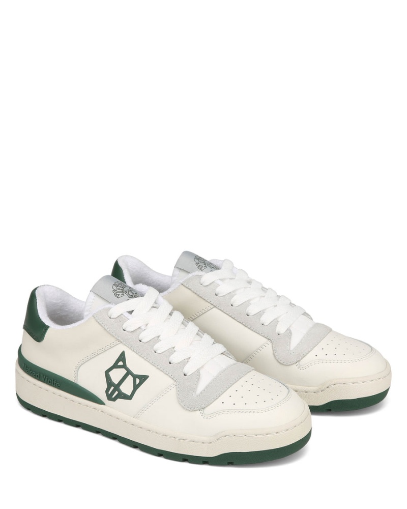 Naked Wolfe Ravenn Sneakers Dames Wit Grijs Groen | VXJ5220GY