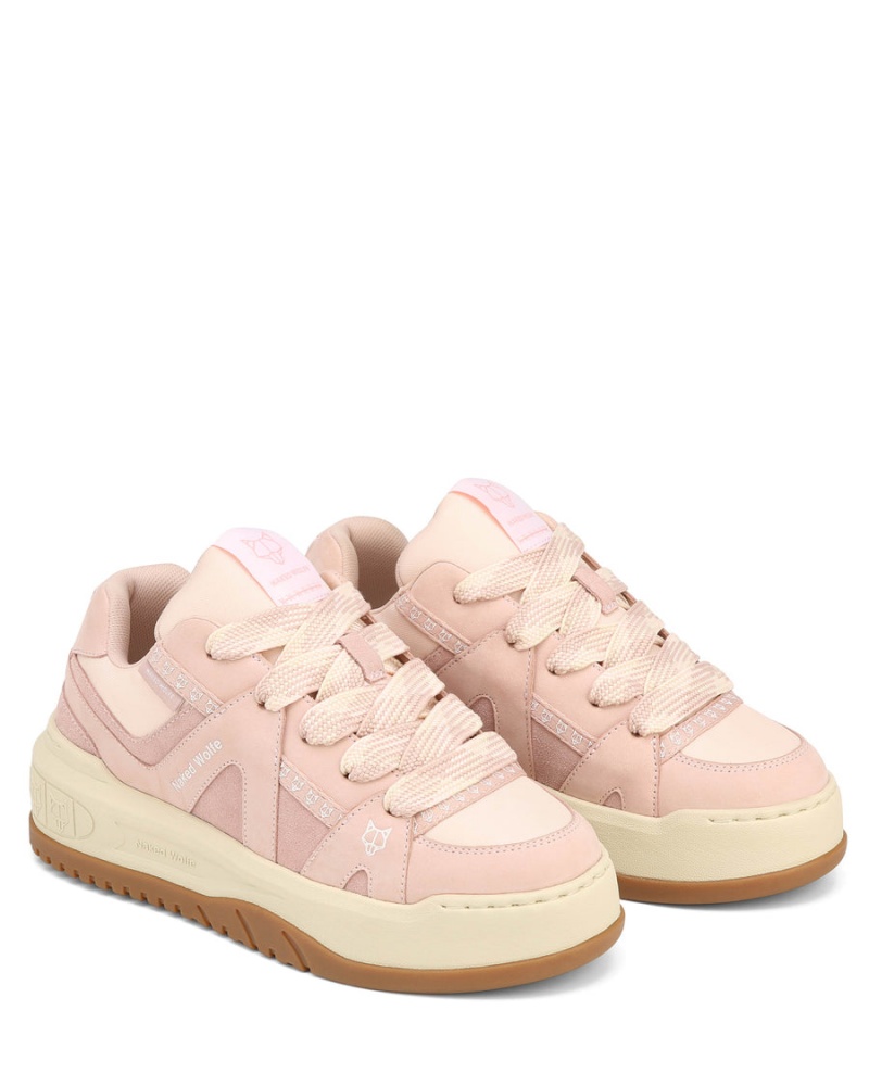 Naked Wolfe Skating Suede Sneakers Dames Roze | TEY8855ZB