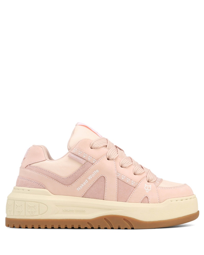 Naked Wolfe Skating Suede Sneakers Dames Roze | TEY8855ZB