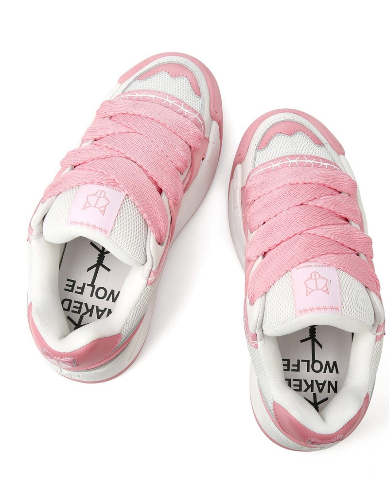 Naked Wolfe Slider Baby Sneakers Dames Roze Wit | HPM10068EN