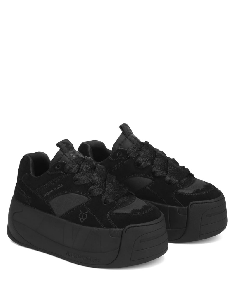 Naked Wolfe Snatch Double Sneakers Dames Zwart | WSX6268HU