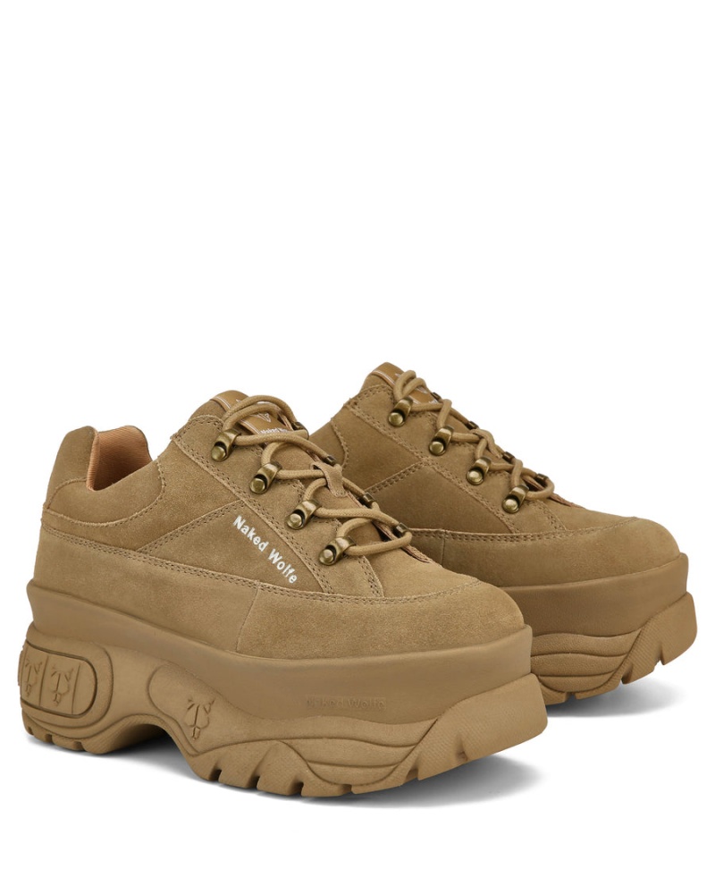 Naked Wolfe Sportieve Suede Sneakers Dames Bruin Grijs | JZD6789FY