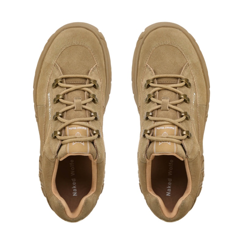 Naked Wolfe Sportieve Suede Sneakers Dames Bruin Grijs | JZD6789FY