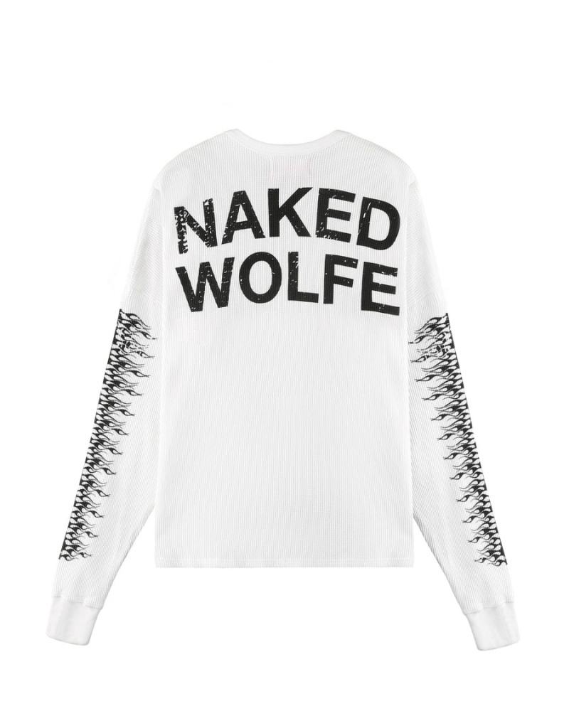 Naked Wolfe Thermal Sweatshirts Heren Wit | LMM7487RW