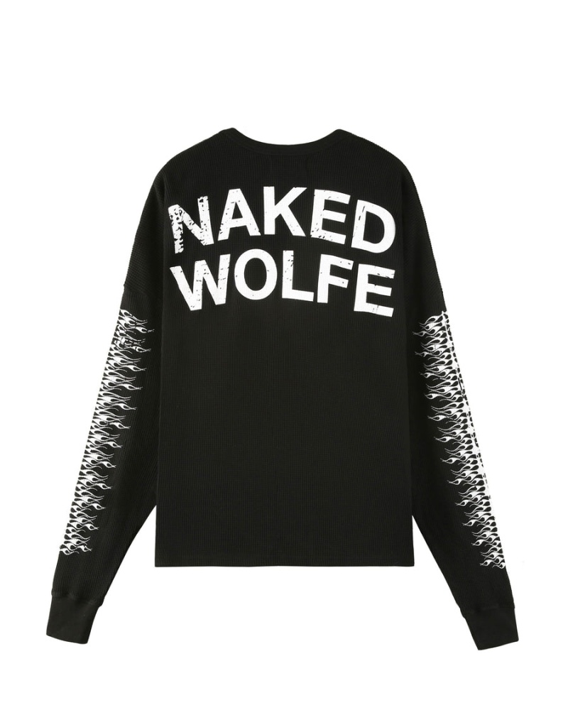 Naked Wolfe Thermal Sweatshirts Heren Zwart | GZE9821WG