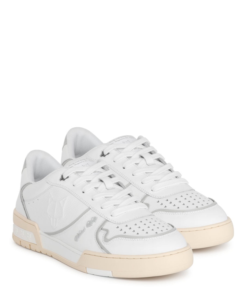 Naked Wolfe Transmission Leren Sneakers Heren Wit Grijs | XXY4310TE