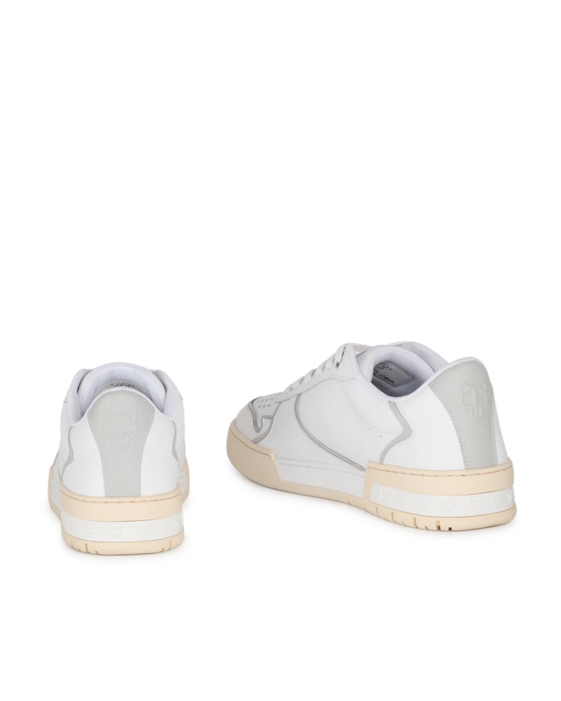 Naked Wolfe Transmission Leren Sneakers Heren Wit Grijs | XXY4310TE