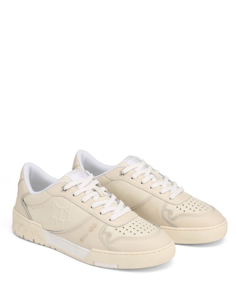 Naked Wolfe Transmission Leren Sneakers Heren Grijs Bruin Wit | BFG3045MS