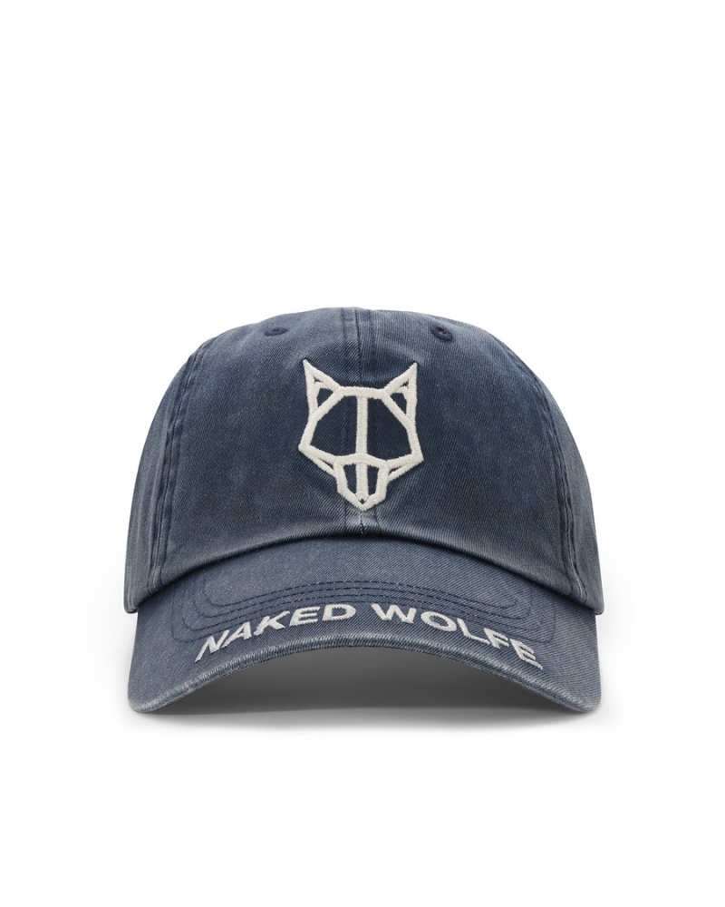 Naked Wolfe Washed Baseball Caps Dames Blauw | CRG47100ZM