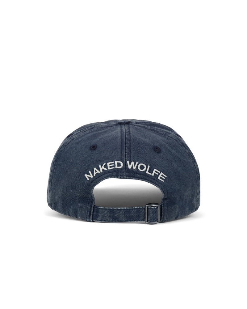 Naked Wolfe Washed Baseball Caps Heren Blauw | CKN8729PL