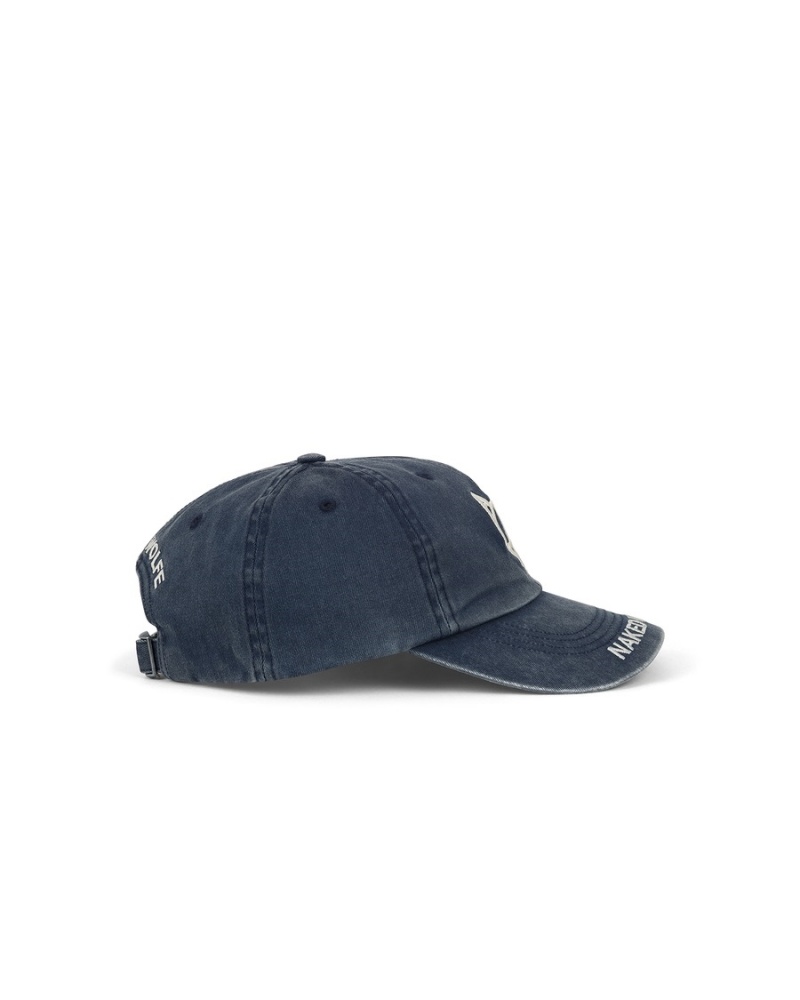 Naked Wolfe Washed Baseball Caps Heren Blauw | CKN8729PL